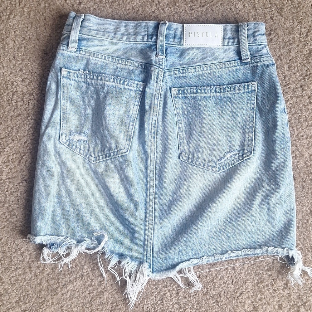 🎁Pistola Rumi High Rise Cut Off Skirt, Size 24 - Picture 3 of 5